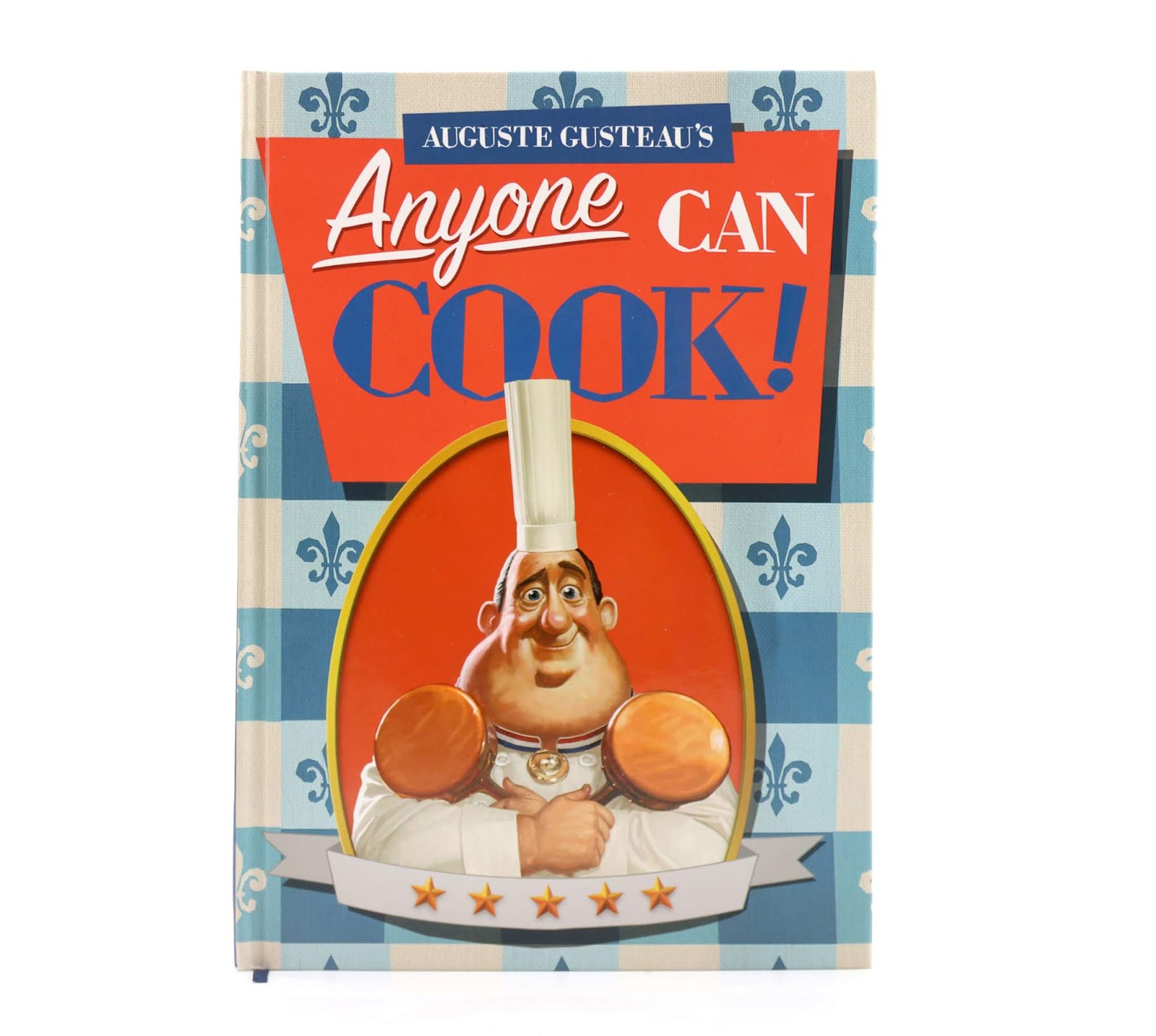 Gusteau's cookbook, 'Anyone Can Cook' — Ratatouille